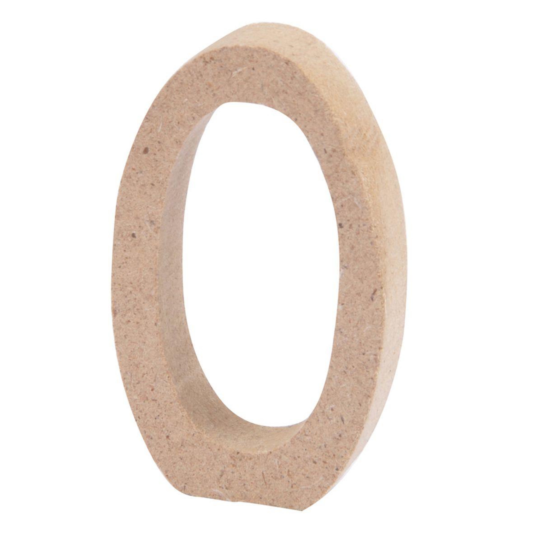 HOMEA Lettre à Décorer  O  5cm Naturel
