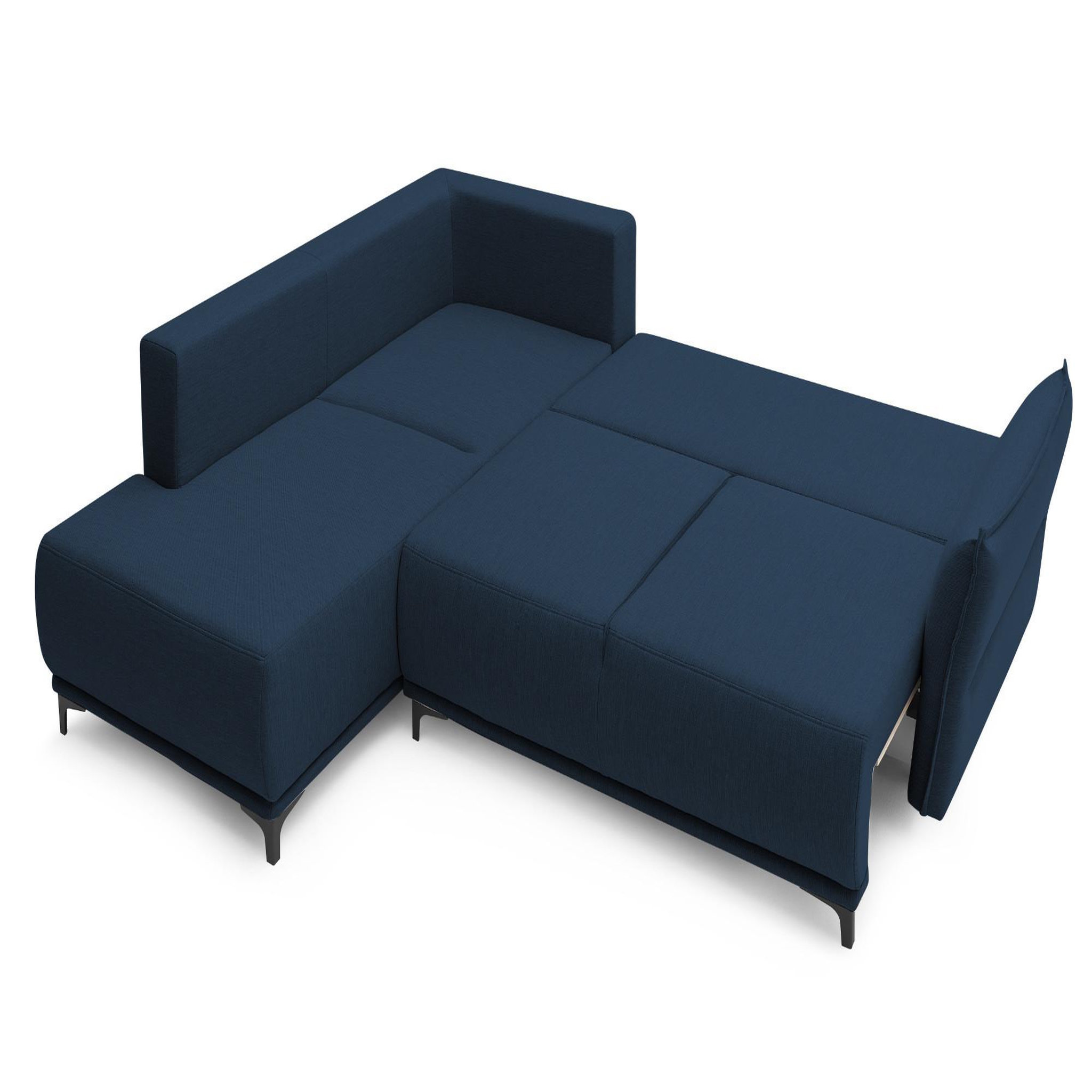 Voir la diapositive 2 : LISA DESIGN Arya - canapé d'angle convertible - avec coffre - 5 places - style contemporain - gauche