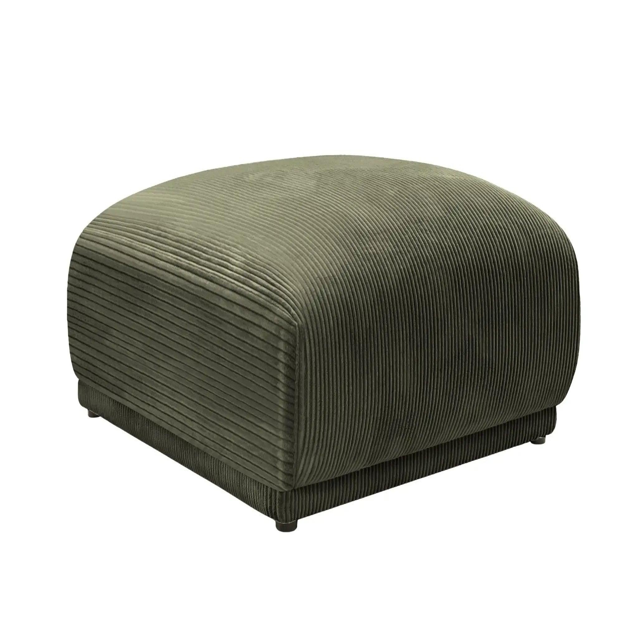 Voir la diapositive 1 : CASANOVA PARIS Rosalie - pouf velours cotelé