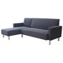 Voir la diapositive 1 : Habitat et Jardin Canapé d'angle tissu réversible  Rio  - 4 places - Gris