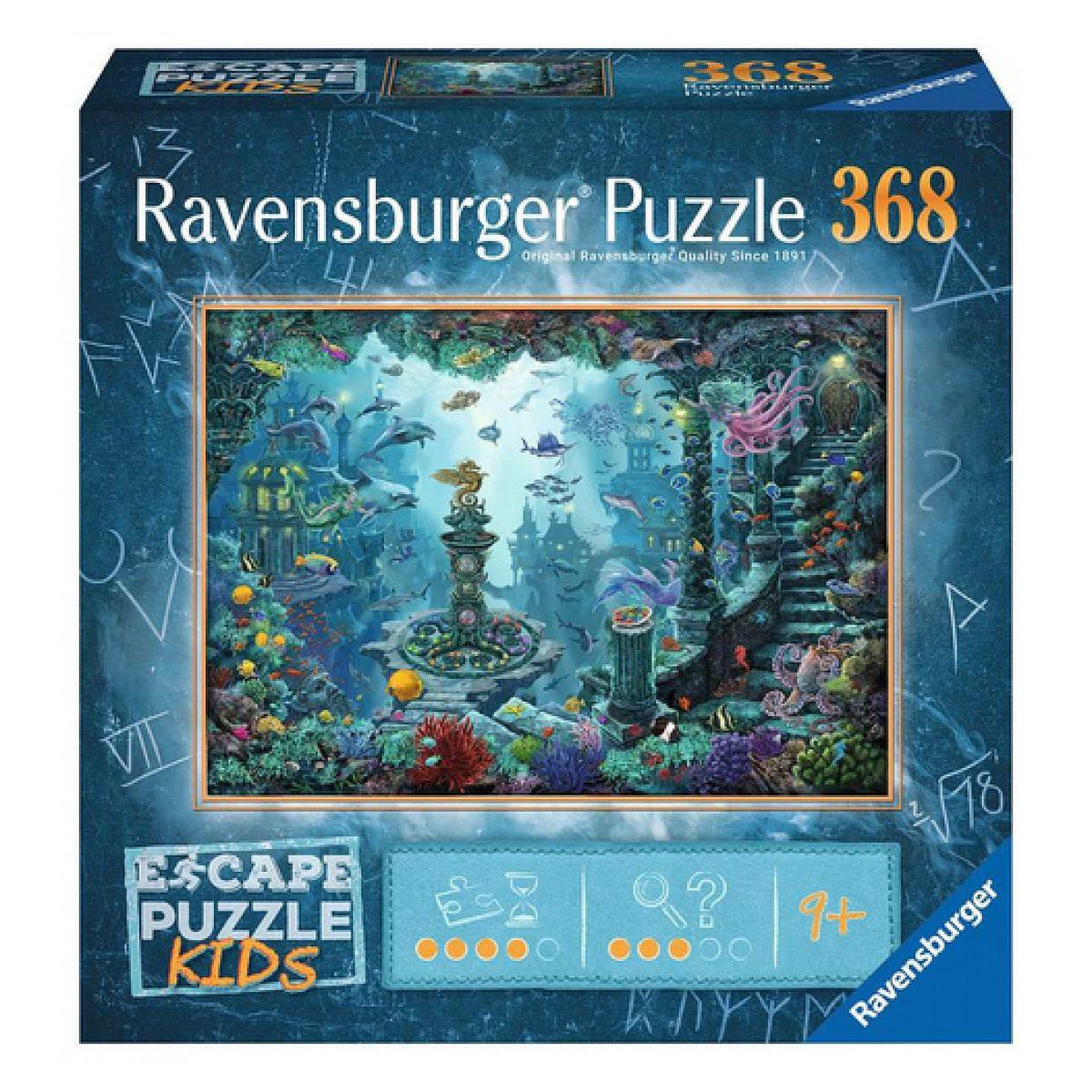RAVENSBURGER 368 pcs escape puzzle au royaume sous marin