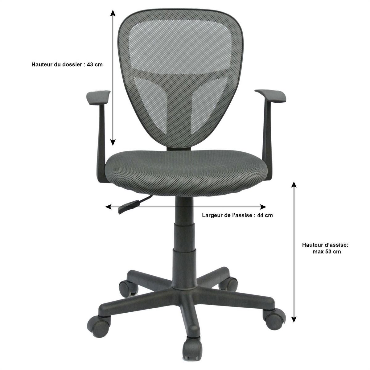 IDIMEX Chaise de bureau pour enfant STUDIO