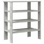 Voir la diapositive 2 : VIDAXL Etagere a chaussures gris beton 61x32x70 cm bois d'ingenierie