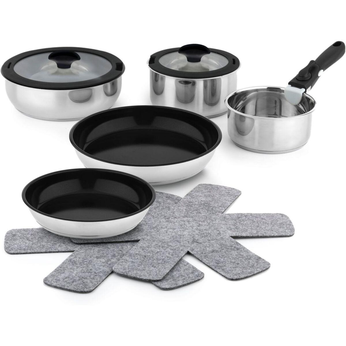 ESSENTIEL B Batterie de cuisine 10 pcs revetement sain - Sans PFAS