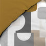 Voir la diapositive 4 : Paris Prix Parure de Lit 3 Pièces  Geomelo  240x220cm Ocre