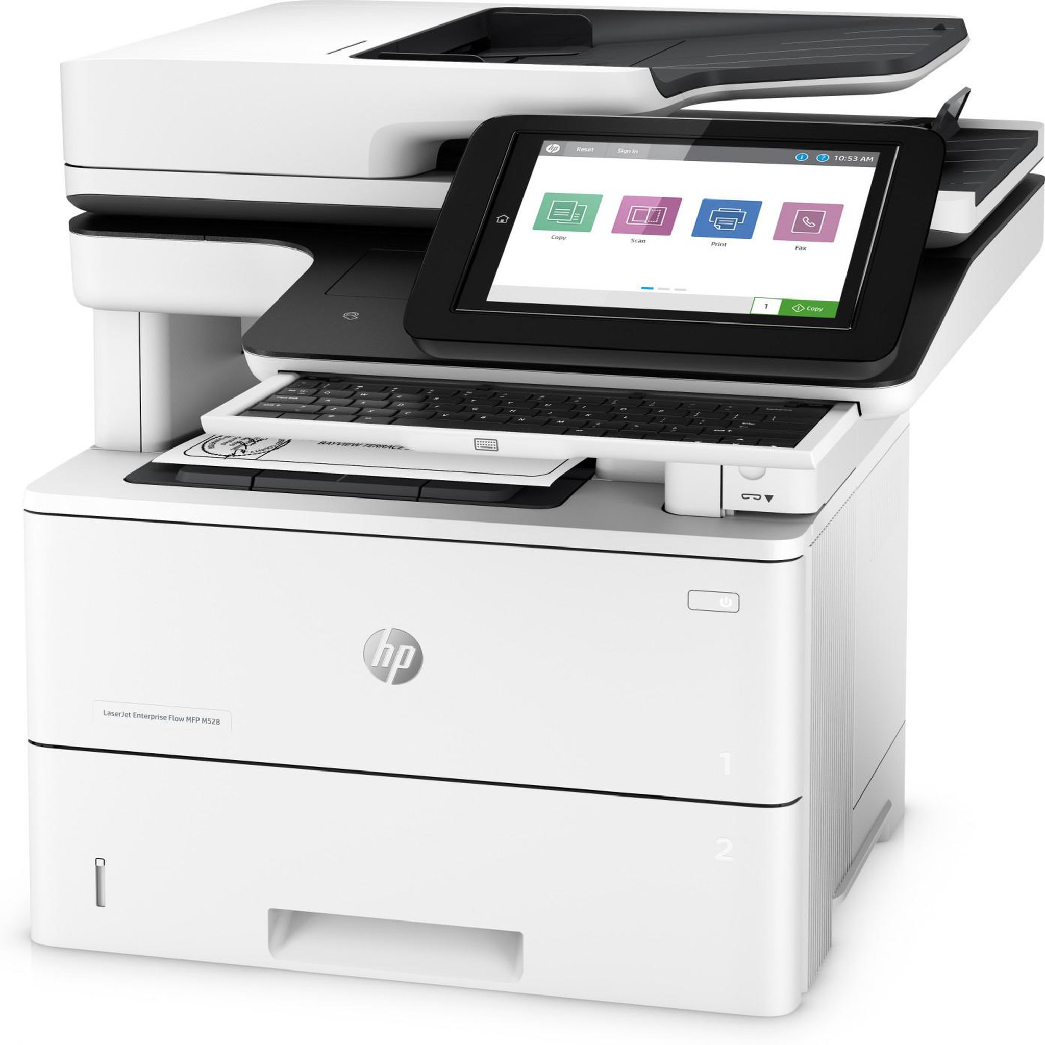 Voir la diapositive 3 : HP Imprimante multifonction hp 1pv67a laserjet enterprise flow m528z a4 1200 x 1200 dpi 43 ppm wi-fi impression recto verso blanc