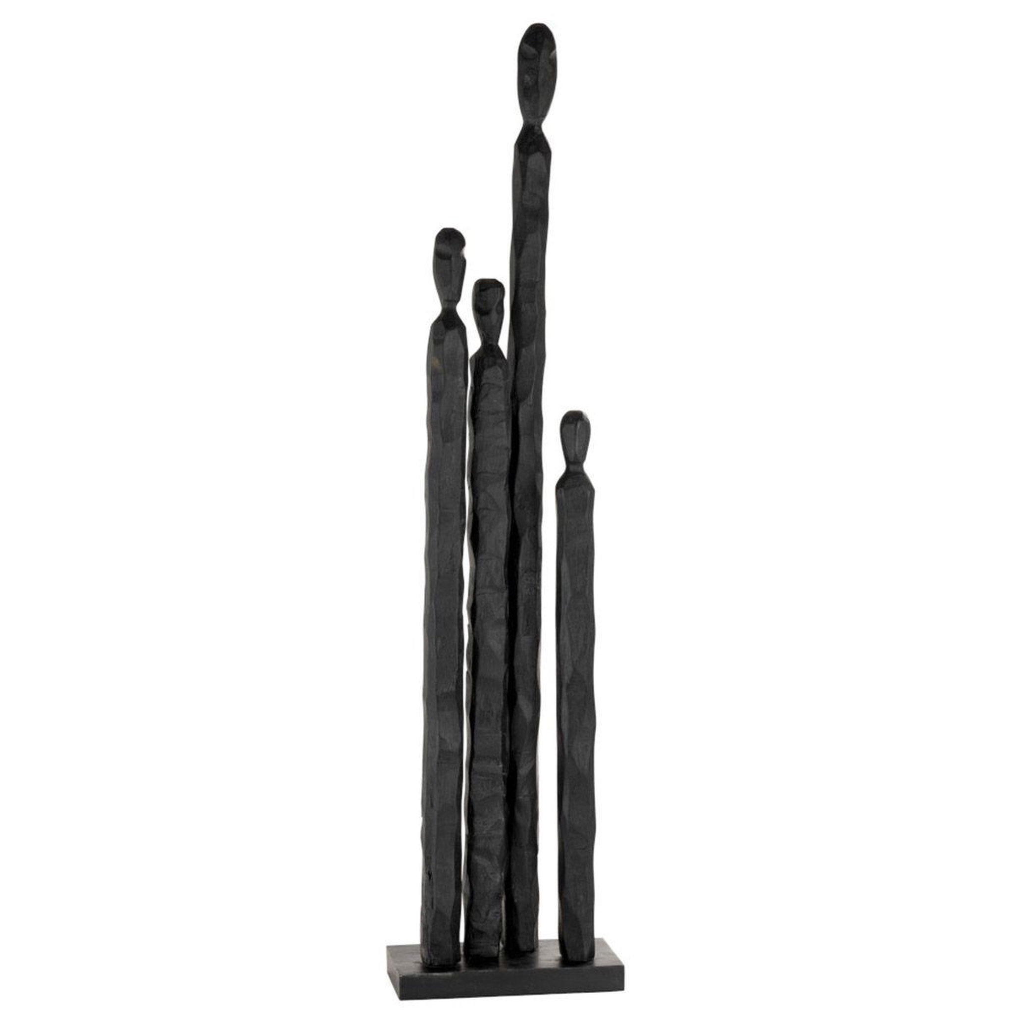 Voir la diapositive 1 : J-LINE Statuette déco  personnage long  111cm noir