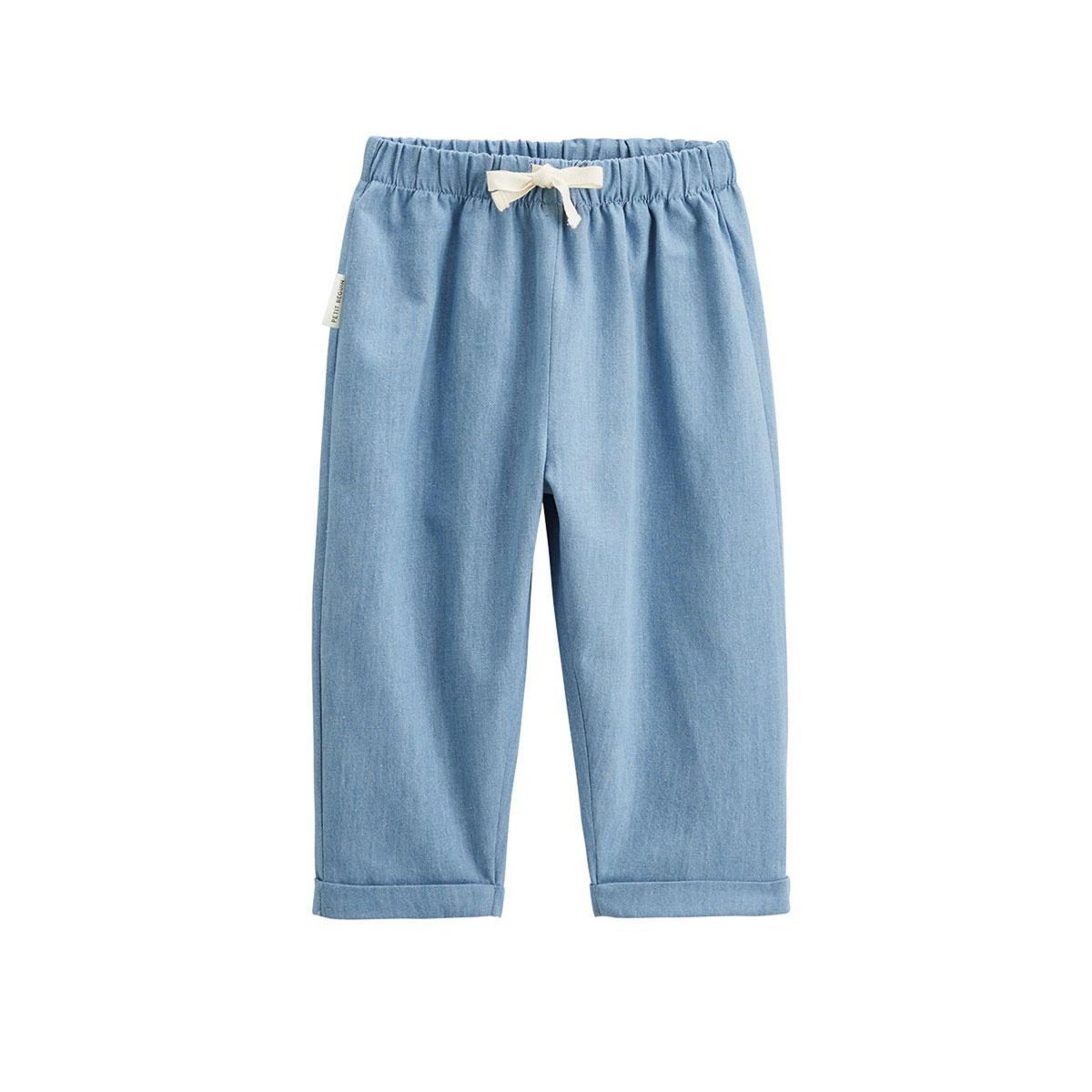 Petit Béguin Pantalon enfant en chambray Ciao Milano