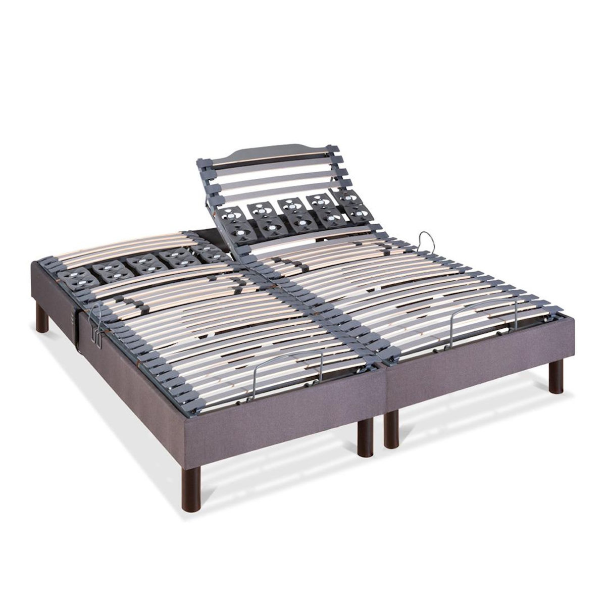BELLECOUR BELLECOUR LITERIE | Ensemble Duo ATHENA | Sommiers électriques + Matelas Mémoire de forme