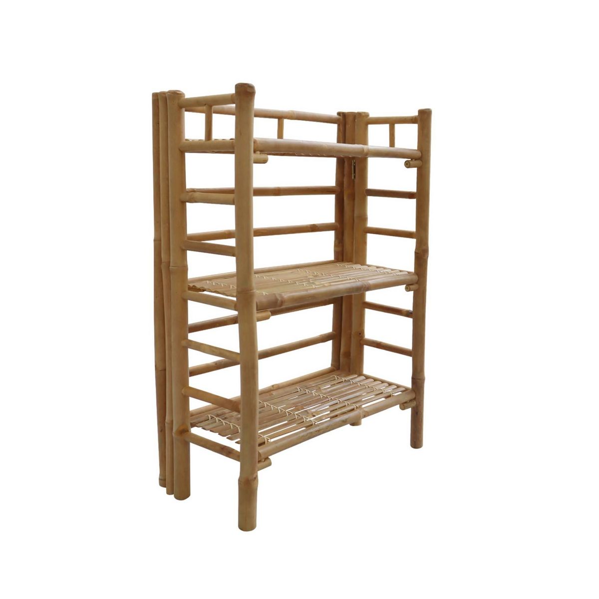 SWEEEK Etagère bibliothèque exotique en bambou 3 niveaux