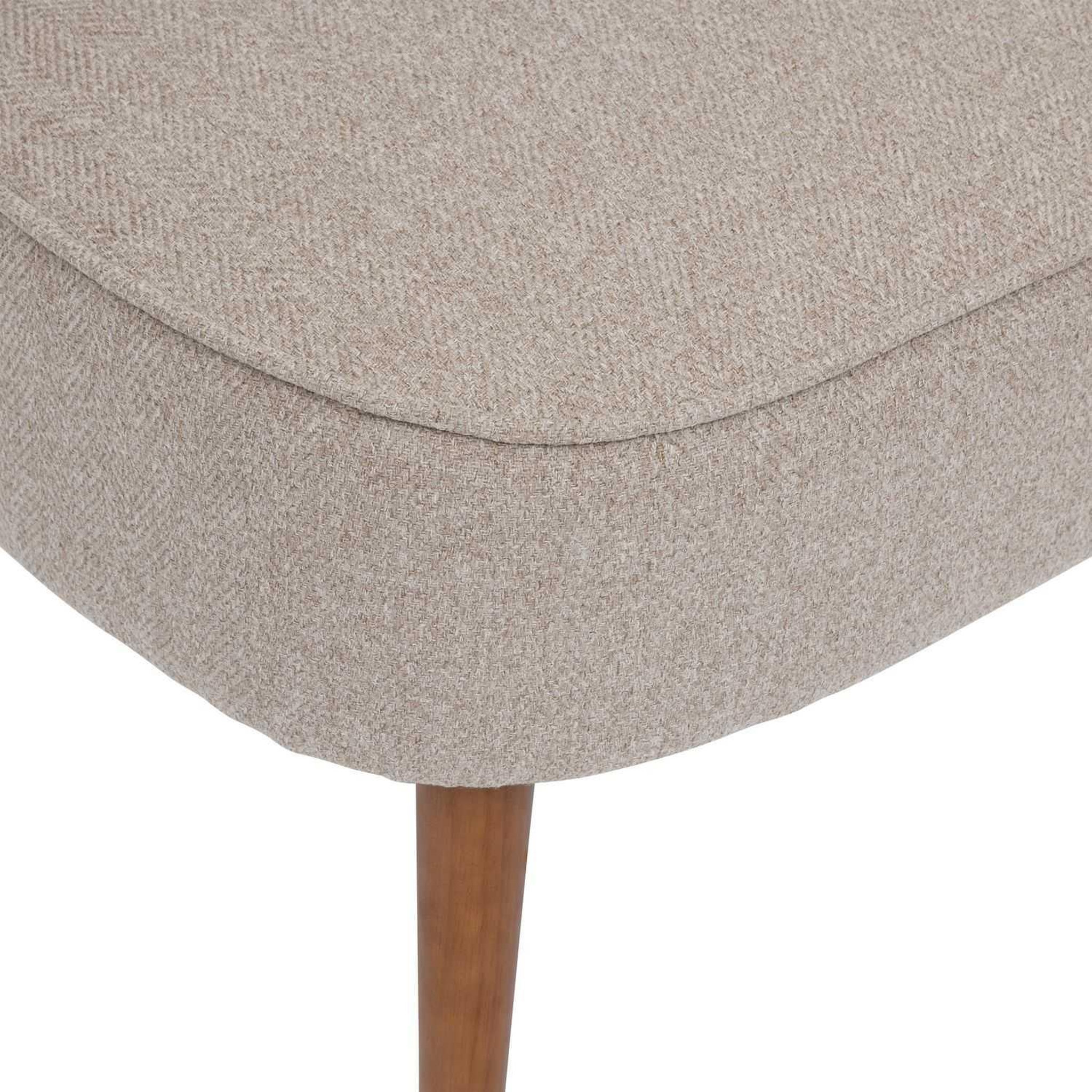 Voir la diapositive 2 : ATMOSPHERA Fauteuil Gaby avec pieds en bois - Beige