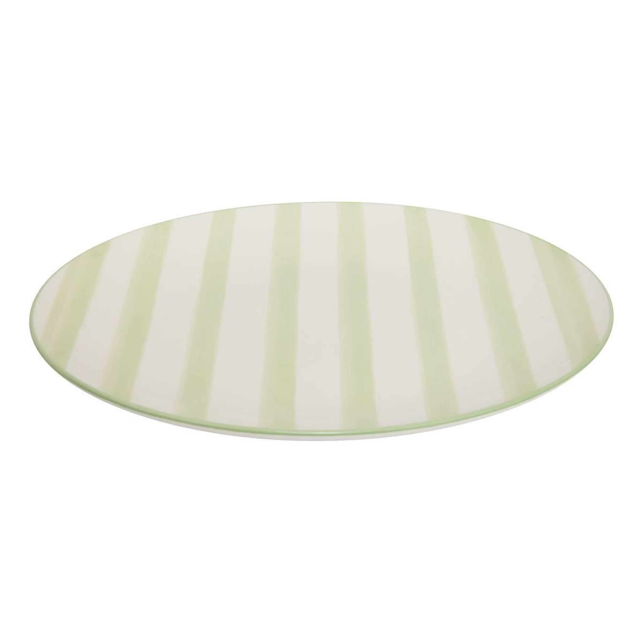 Voir la diapositive 2 : SECRET DE GOURMET Lot de 6 assiettes plates  charlie  27cm vert
