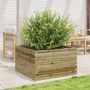 Voir la diapositive 3 : VIDAXL Jardiniere 80x80x45,5 cm bois de pin impregne
