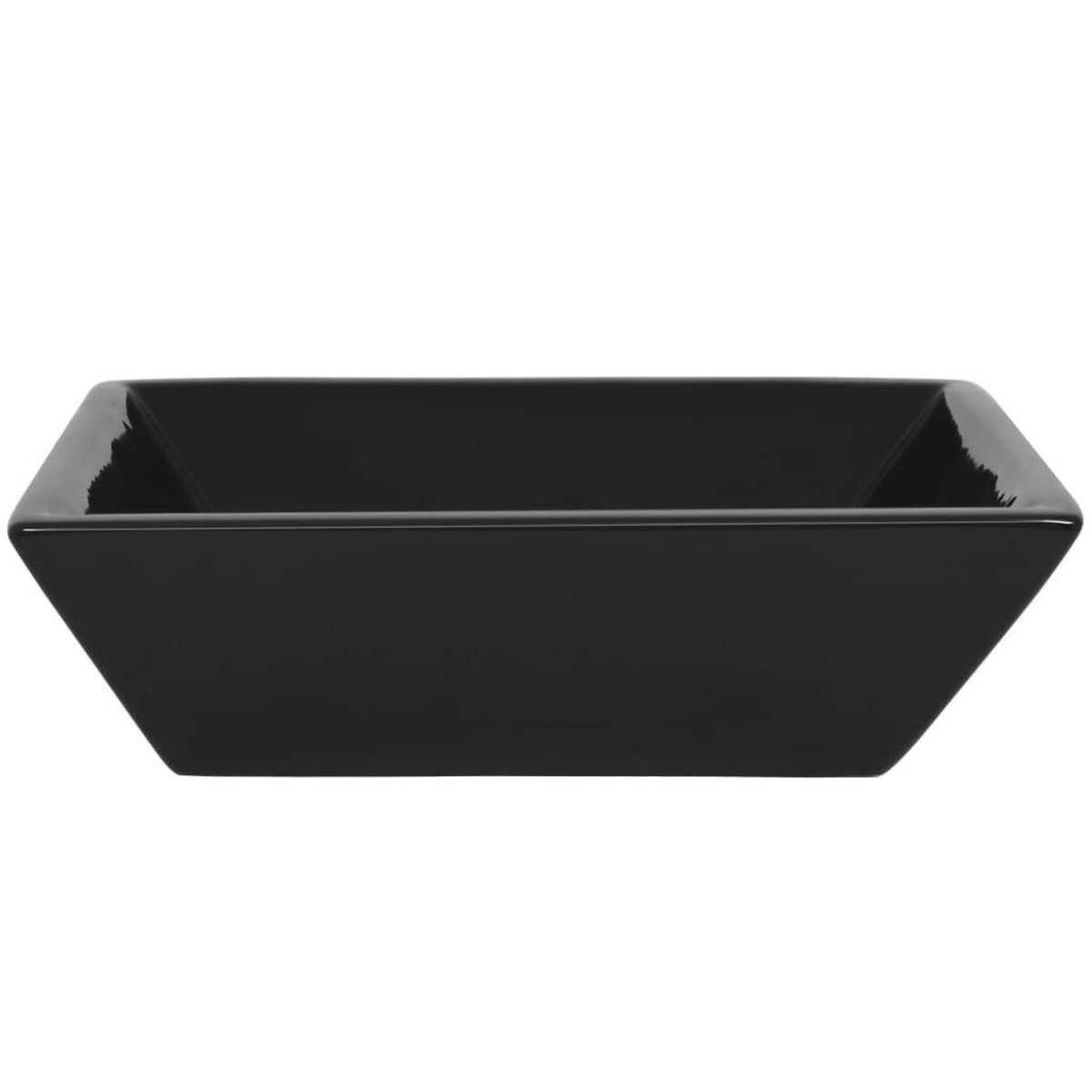 VIDAXL Lavabo Ceramique carre Noir 41,5 x 41,5 x 12 cm