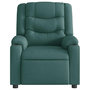 Voir la diapositive 5 : VIDAXL Fauteuil de massage inclinable electrique Vert fonce Tissu