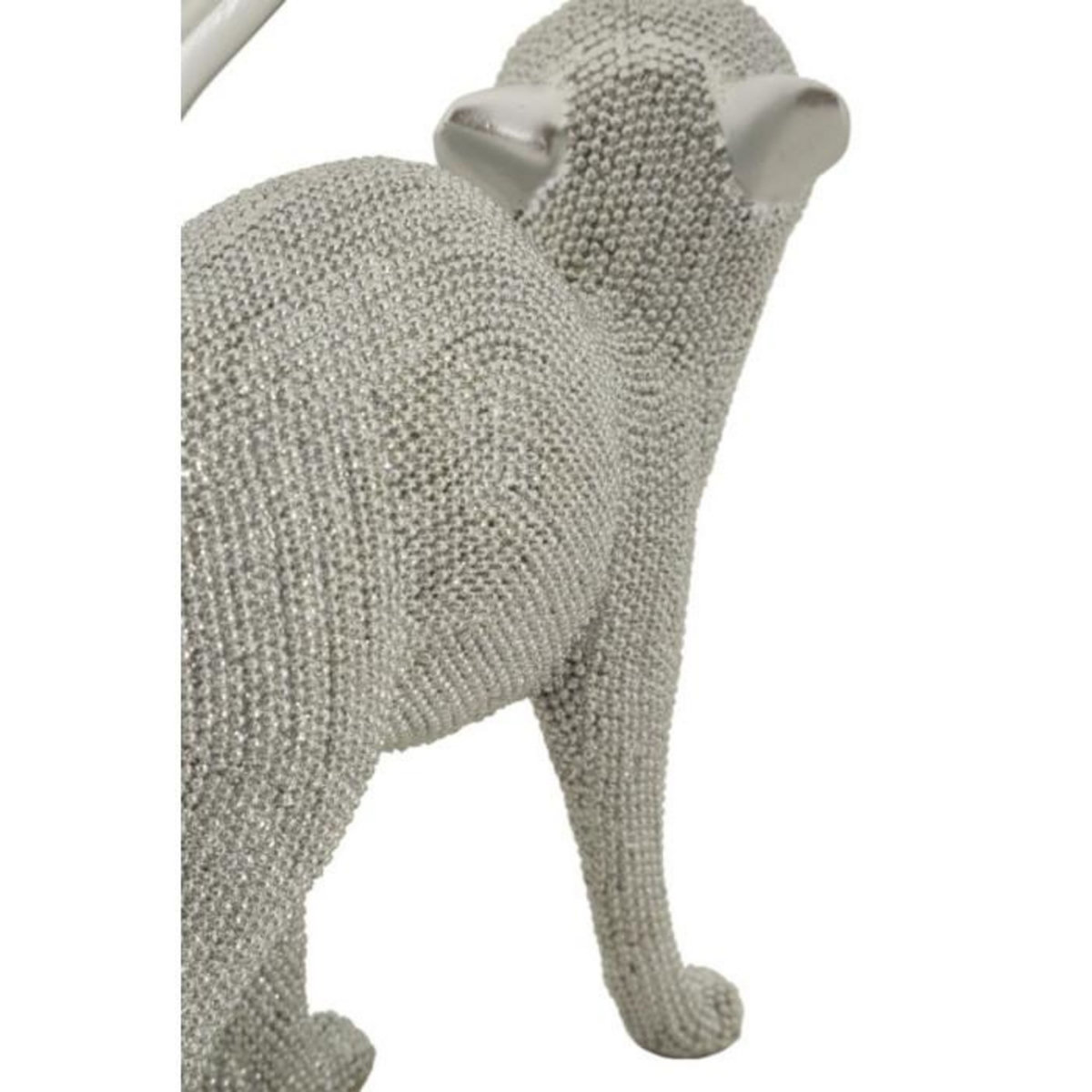 Paris Prix Statuette Déco Chat  Sparky  26cm Argent