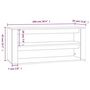 Voir la diapositive 6 : VIDAXL Etagere a chaussures Chene sonoma 100x35x45cm Bois d'ingenierie