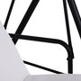 Voir la diapositive 4 : OUTSUNNY Balancelle de jardin 3 places toit inclinaison réglable coussins assise et dossier 1,72L x 1,1l x 1,52H m acier noir polyester blanc