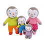 Voir la diapositive 2 : JEMINI Coffret famille 4 Peluches T Choupi JEMINI + 19 cm
