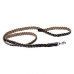 Paris Prix Laisse pour Chien en Cuir  Tressé  120cm Noir