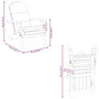 Voir la diapositive 6 : VIDAXL Chaise de jardin Adirondack avec coussins bois massif d'acacia