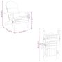 Voir la diapositive 6 : VIDAXL Chaise de jardin Adirondack avec coussins bois massif d'acacia