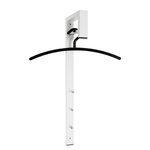 Paris Prix Portant à Vêtements Mural  Cylia  70cm Blanc