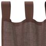 Voir la diapositive 5 : VIDAXL Rideaux en voile avec passe-tringles 2 pcs marron