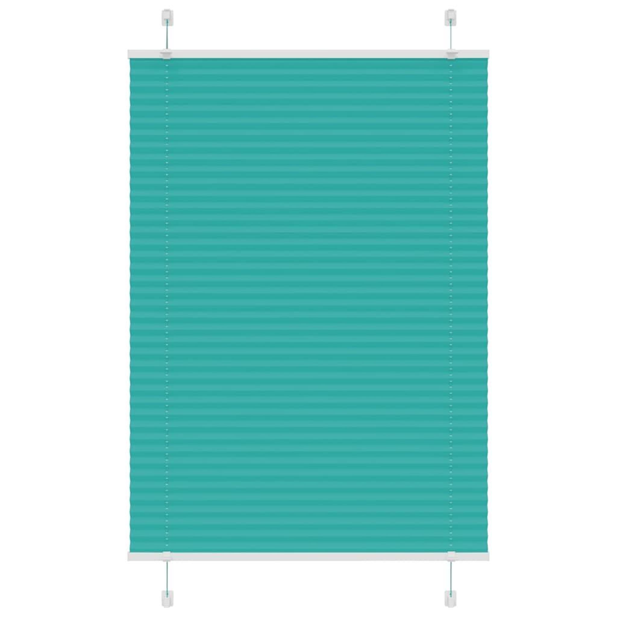 VIDAXL Store plisse vert petrole 85x150 cm largeur du tissu 84,4 cm