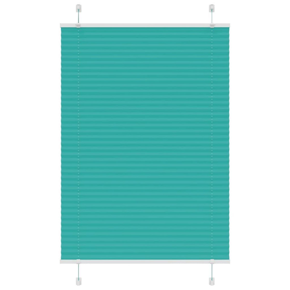 VIDAXL Store plisse vert petrole 85x150 cm largeur du tissu 84,4 cm