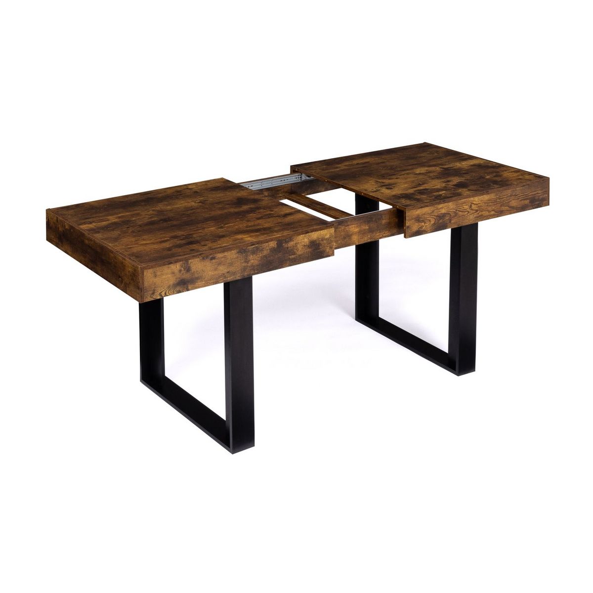 Table de séjour salle à manger extensible style industriel 160/200 cm MILTON