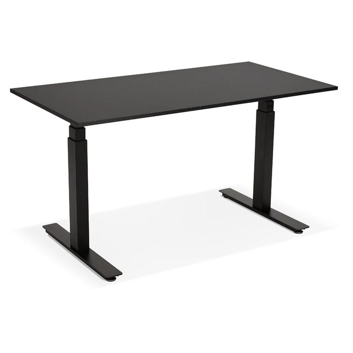 Paris Prix Bureau Design Réglable  Électrique  140cm Noir