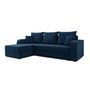 Voir la diapositive 4 : BEST MOBILIER Harvey - canapé d'angle réversible - convertible - avec coffre - en velours - 4 places - style contemporain