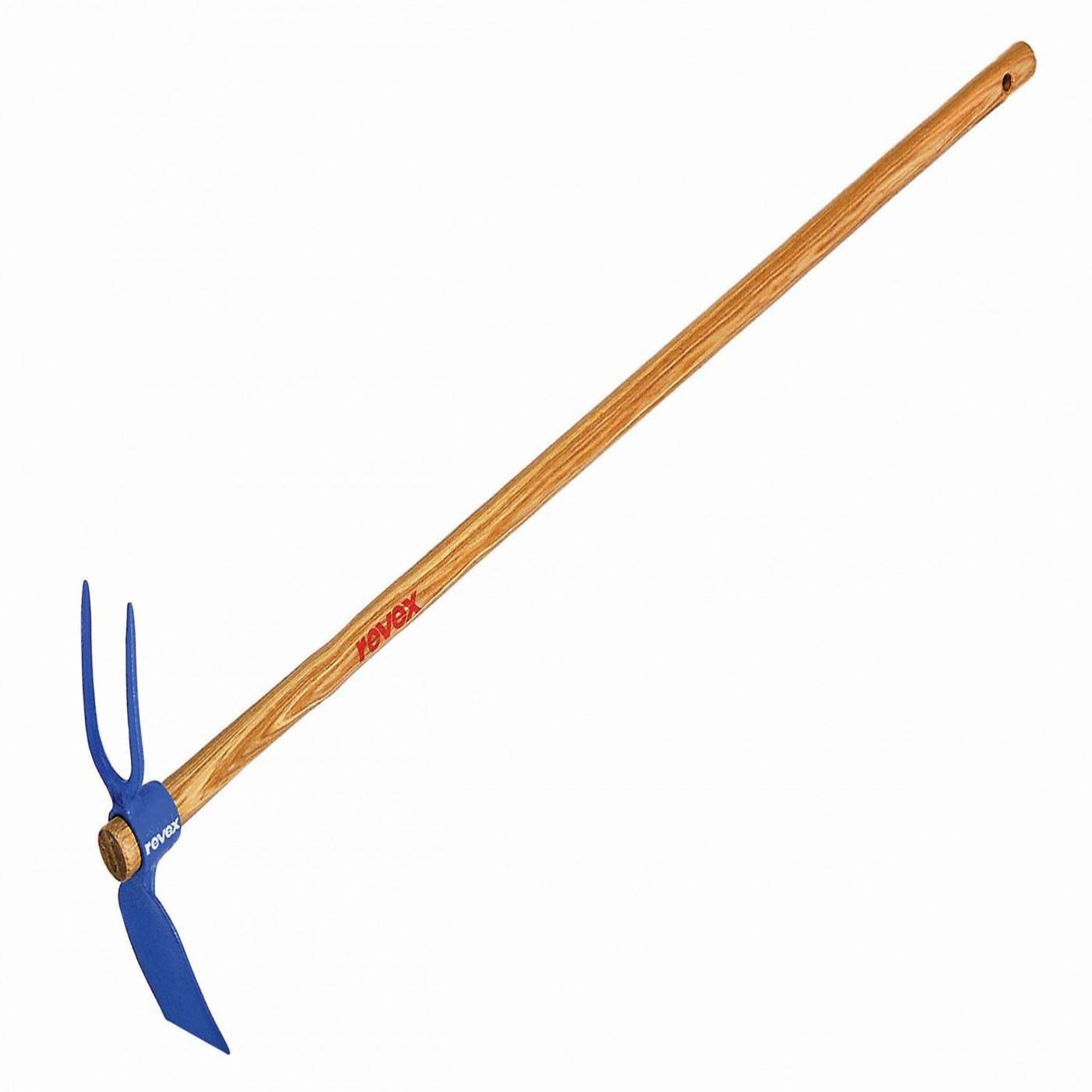 REVEX Serfouette panne et fourche acier forgé REVEX manche bois L.115 cm