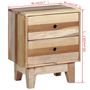 Voir la diapositive 6 : VIDAXL Table de chevet Bois de recuperation massif