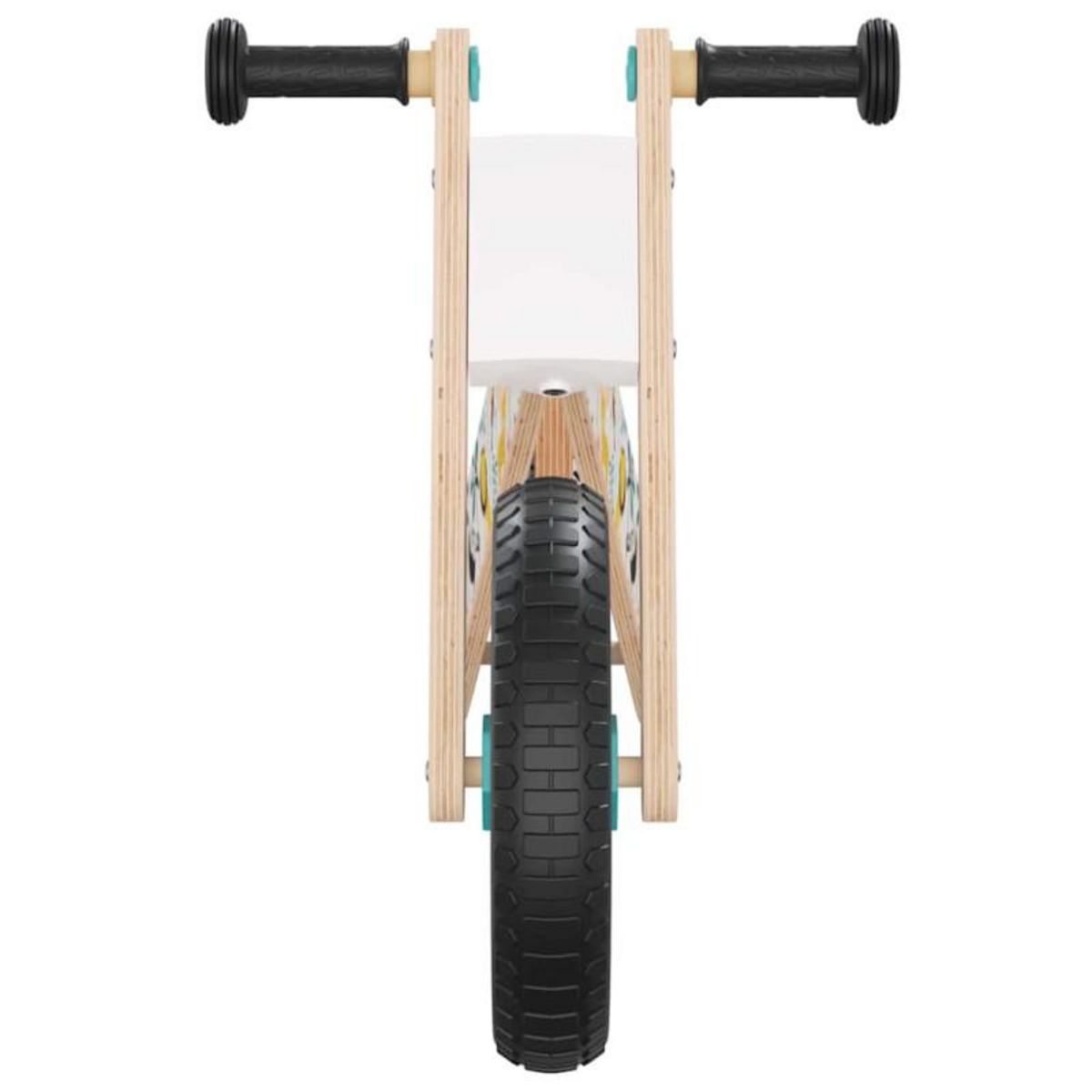 VIDAXL Vélo d équilibre pour enfants imprimé bleu