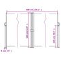 Voir la diapositive 6 : VIDAXL Auvent lateral retractable beige 160x600 cm