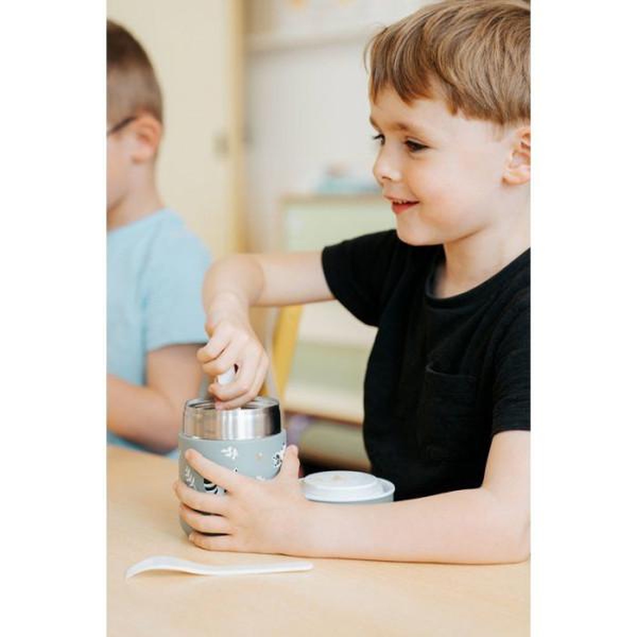 Voir la diapositive 4 : monbento Petite Lunch Box Isotherme - MONBENTO - Boîte repas hermétique - Garde le repas chaud/frais jusqu'a 5h - MB Capsule Raccoon