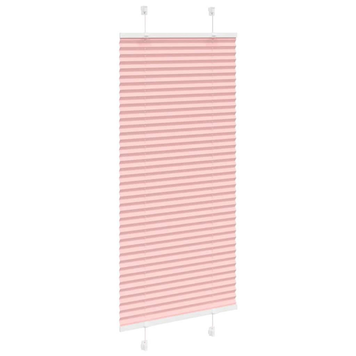 VIDAXL Store plisse rose 65x100 cm largeur du tissu 64,4 cm polyester