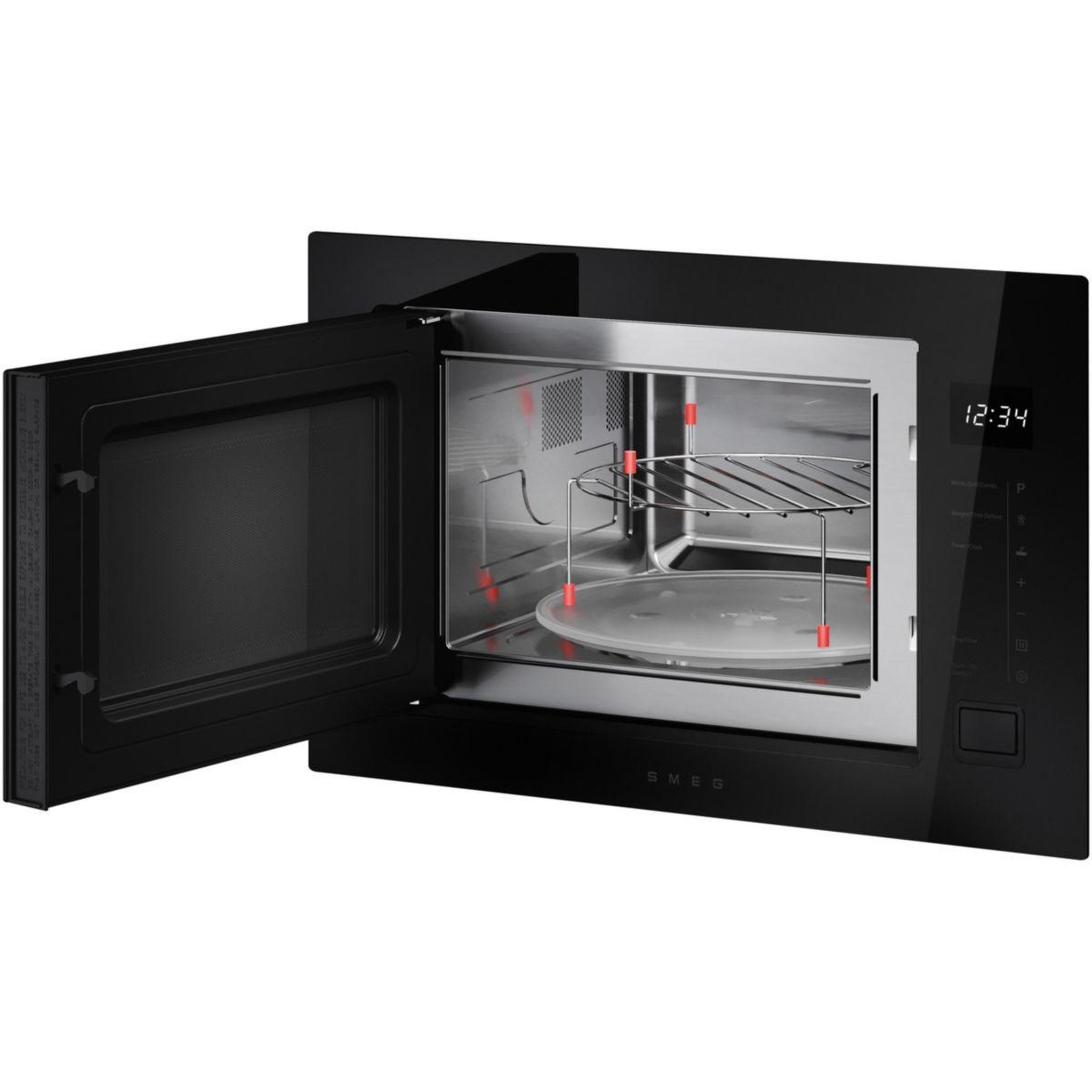 Voir la diapositive 4 : SMEG Micro ondes grill encastrable fmi225bi