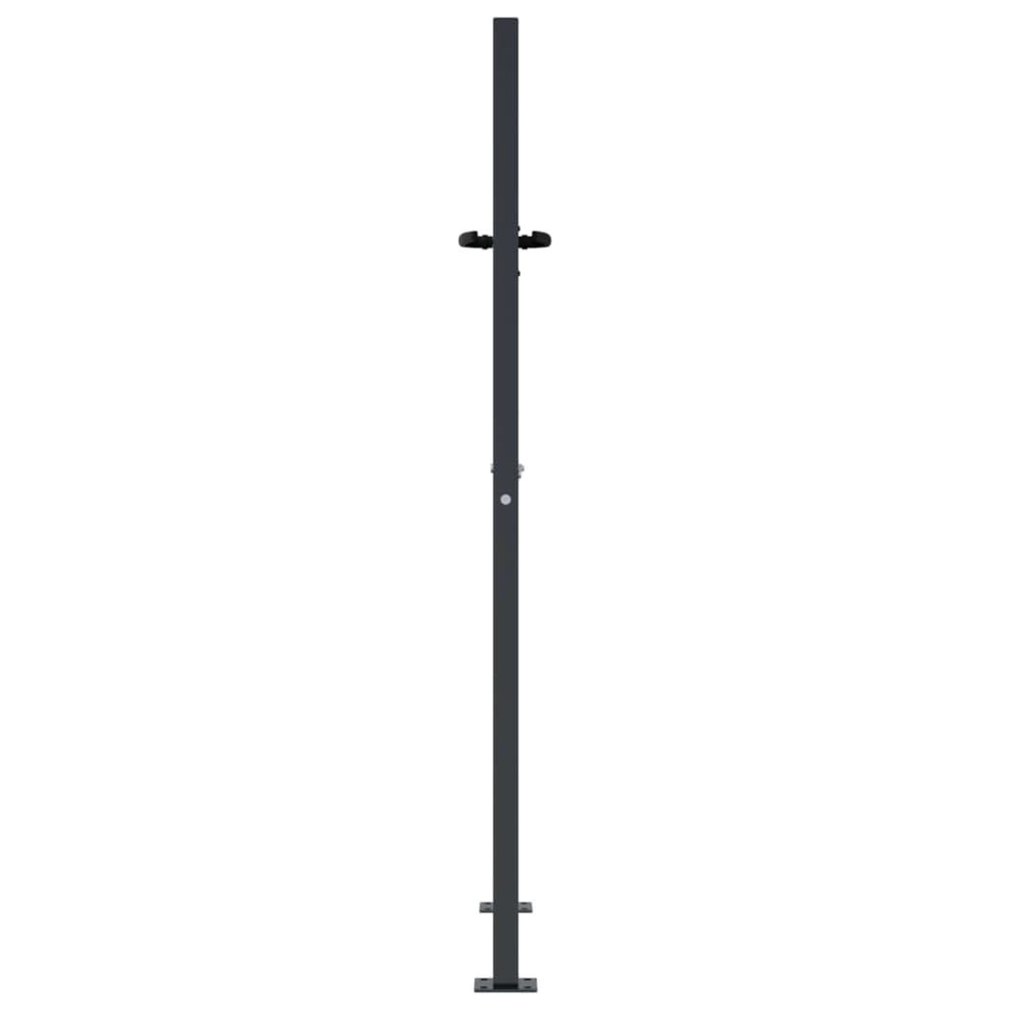 Voir la diapositive 4 : VIDAXL Portail de jardin anthracite 105x130 cm conception de carre
