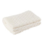 Paris Prix Plaid Uni  Tricoté  130x180cm Blanc