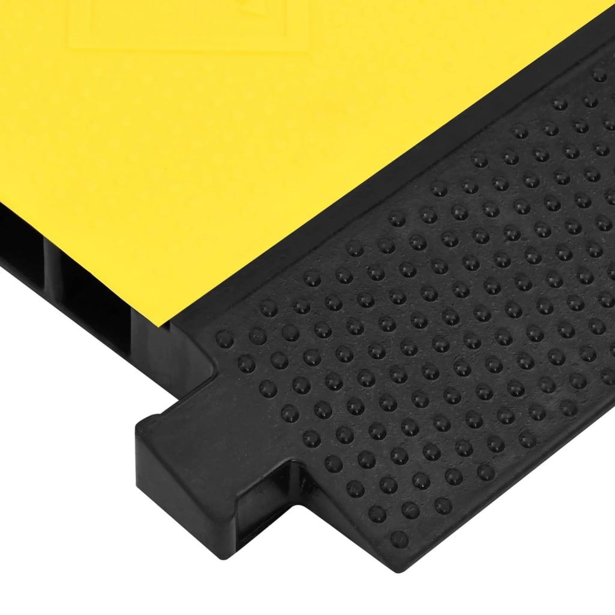 Voir la diapositive 5 : VIDAXL Rampe de protection de cable avec 5 canaux 90 cm caoutchouc