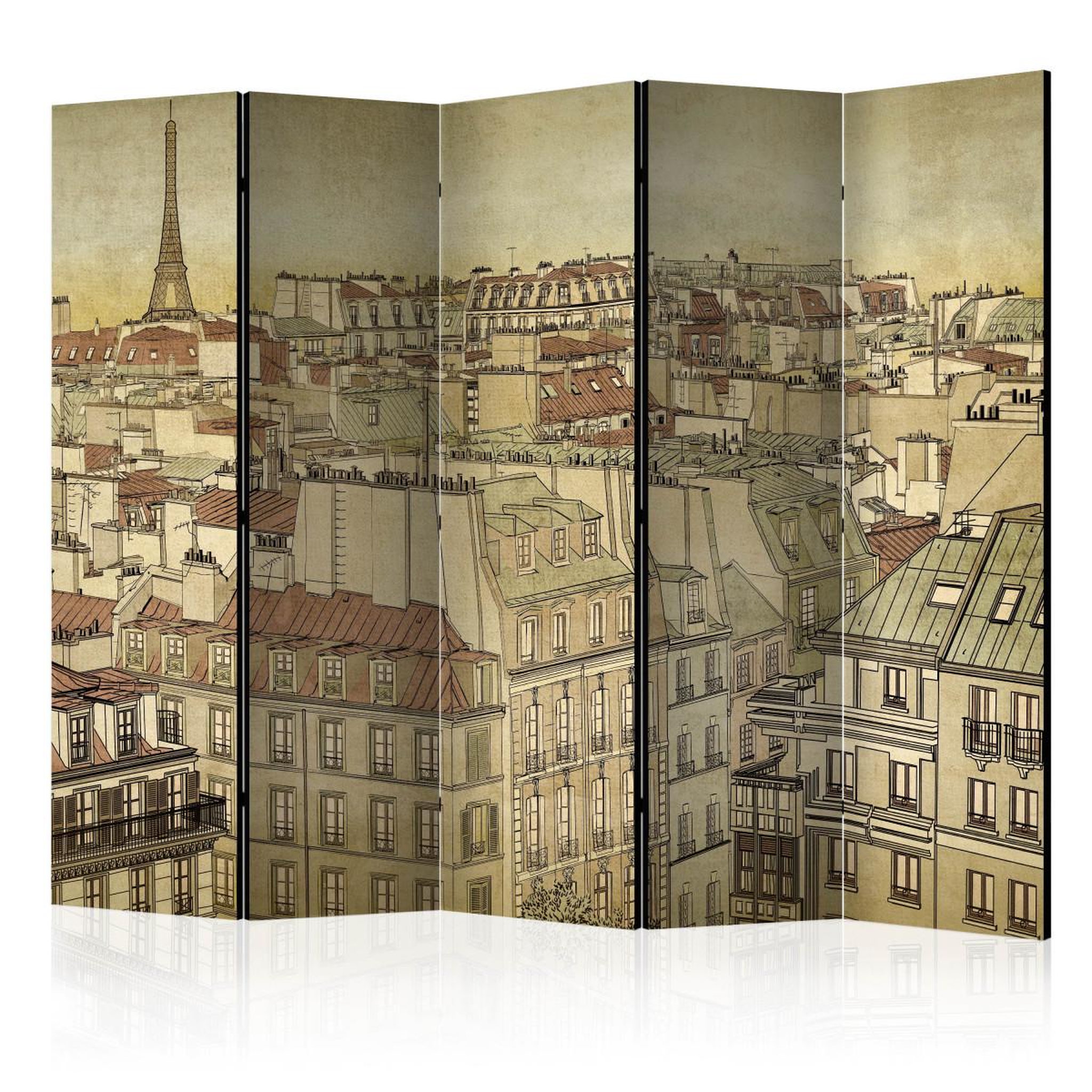 Paris Prix Paravent 5 volets  good bye paris!  172x225cm
