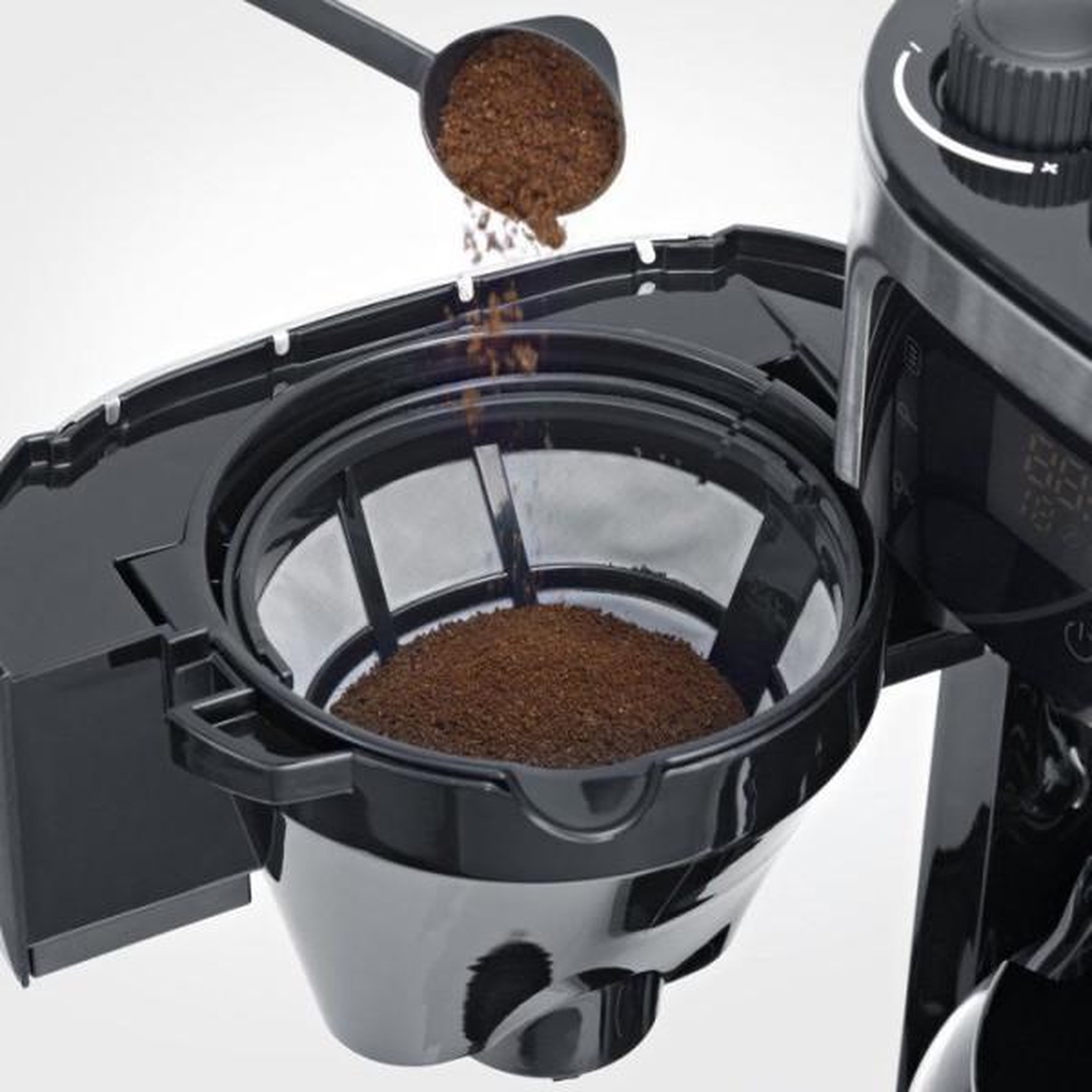 Voir la diapositive 6 : SEVERIN Machine a Cafe - Cafetiere Electrique  filtre avec broyeur intégré - SEVERIN - KA4813 -  a café écran tactile - verseuse 10 tasses - Noir/Inox