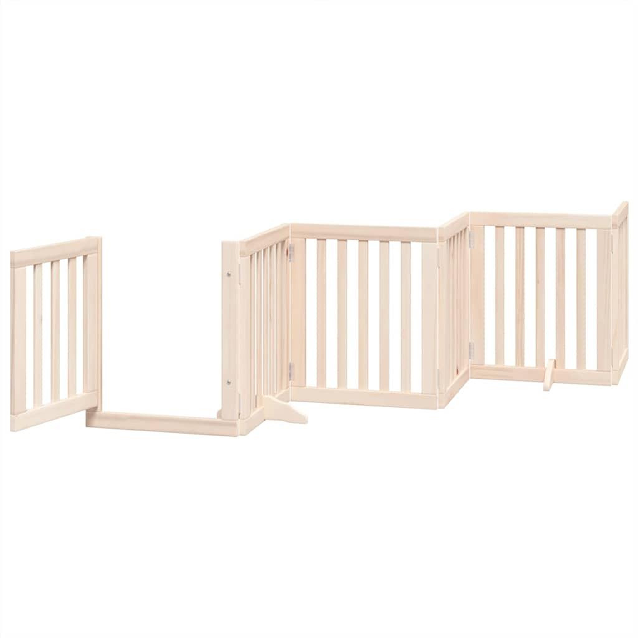 Voir la diapositive 4 : VIDAXL Barriere pour chien porte pliable 12 panneaux bois de peuplier