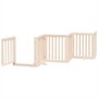 Voir la diapositive 4 : VIDAXL Barriere pour chien porte pliable 12 panneaux bois de peuplier