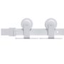 Voir la diapositive 3 : VIDAXL Kit de quincaillerie de porte coulissante 200 cm Acier Blanc