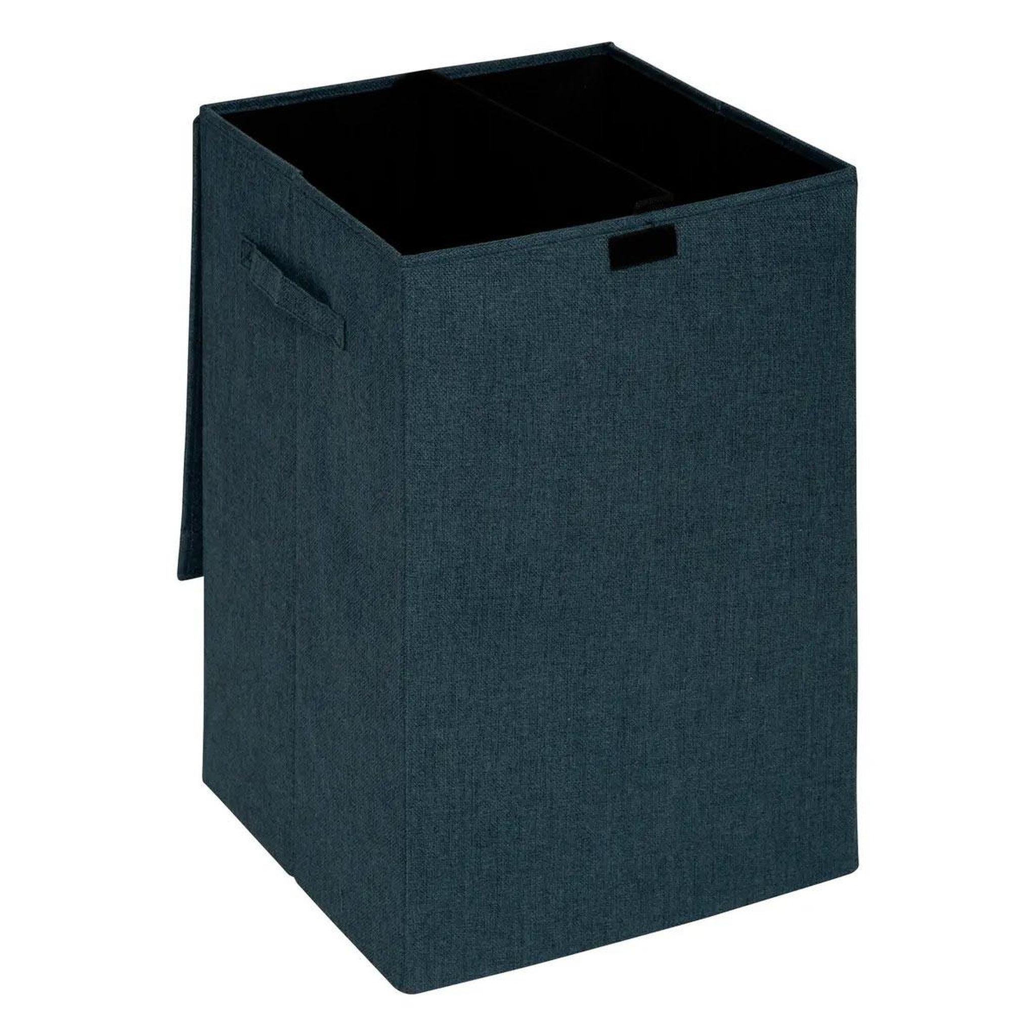 Voir la diapositive 2 : FIVE Panier à linge avec séparateur  colors  74l bleu pétrole