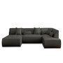Voir la diapositive 1 : LISA DESIGN Onyx - canapé modulable panoramique d'angle droit 7 places - en tissu